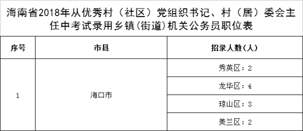 海南乡镇公务员报考条件详解及要求